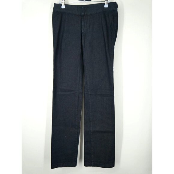 Club Monaco Adjustable Waist Straight Leg Jeans in Dark Indigo 26 - Picture 1 of 7